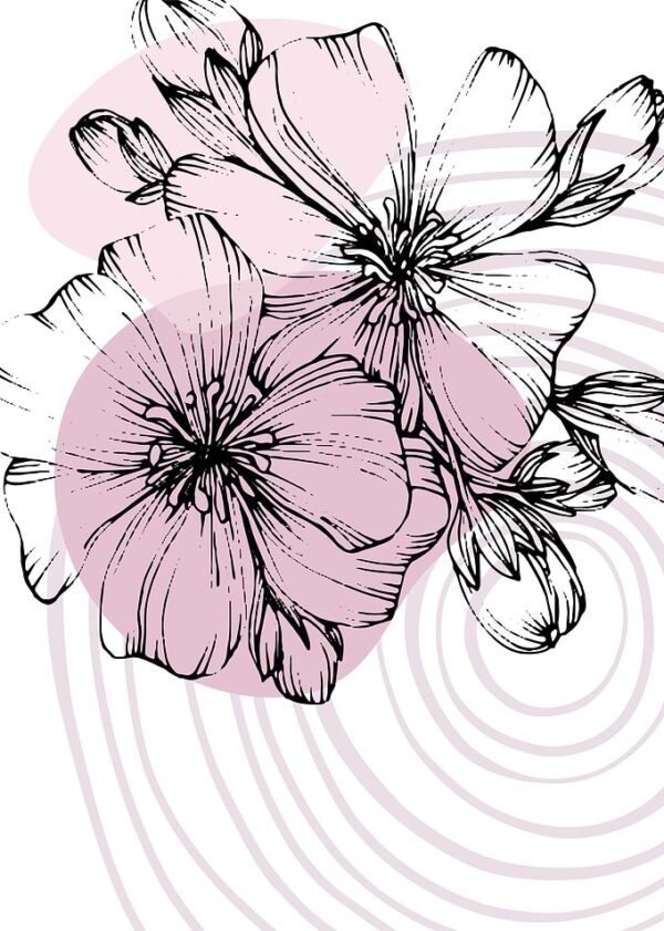Botanical Flower Sakura