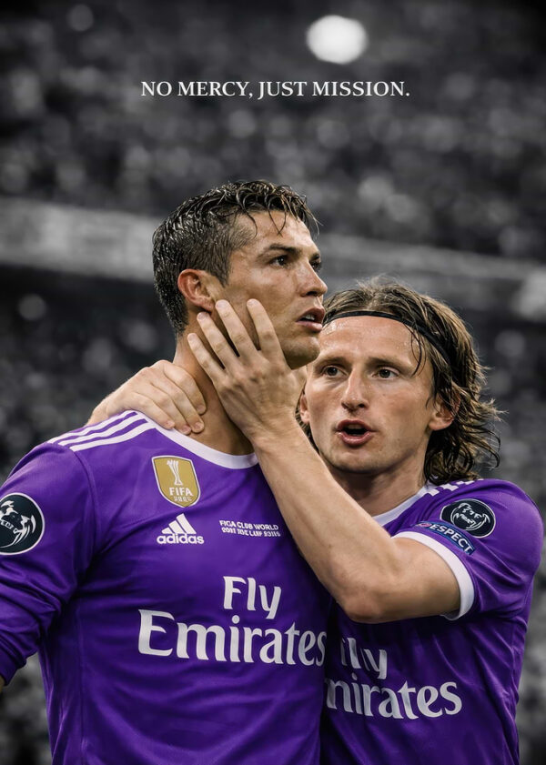 Cristiano Ronaldo and Luka Modric