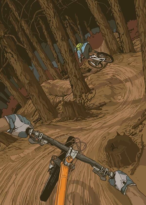downhill