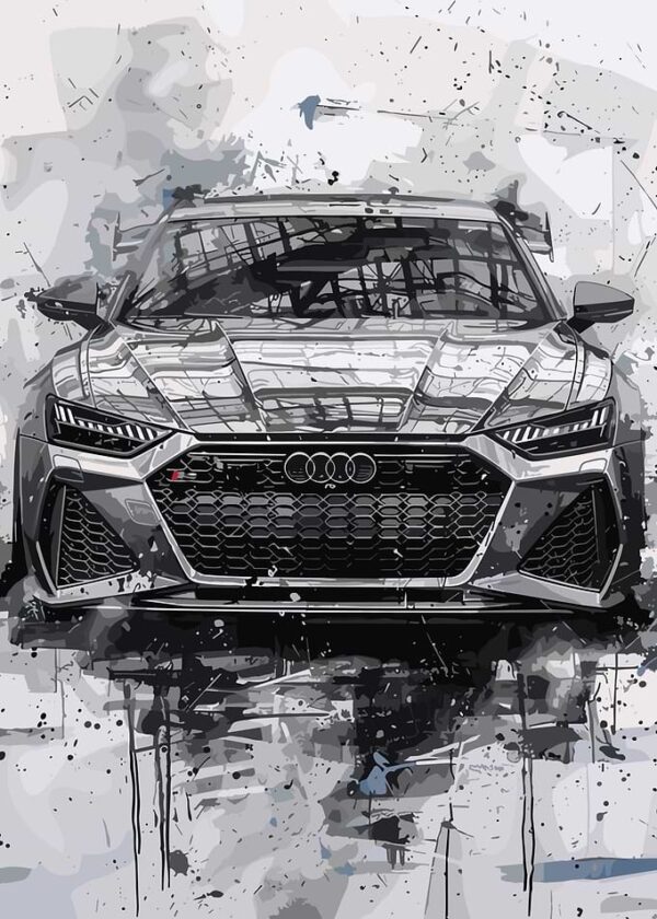 Audi RS6 Avant Watercolor