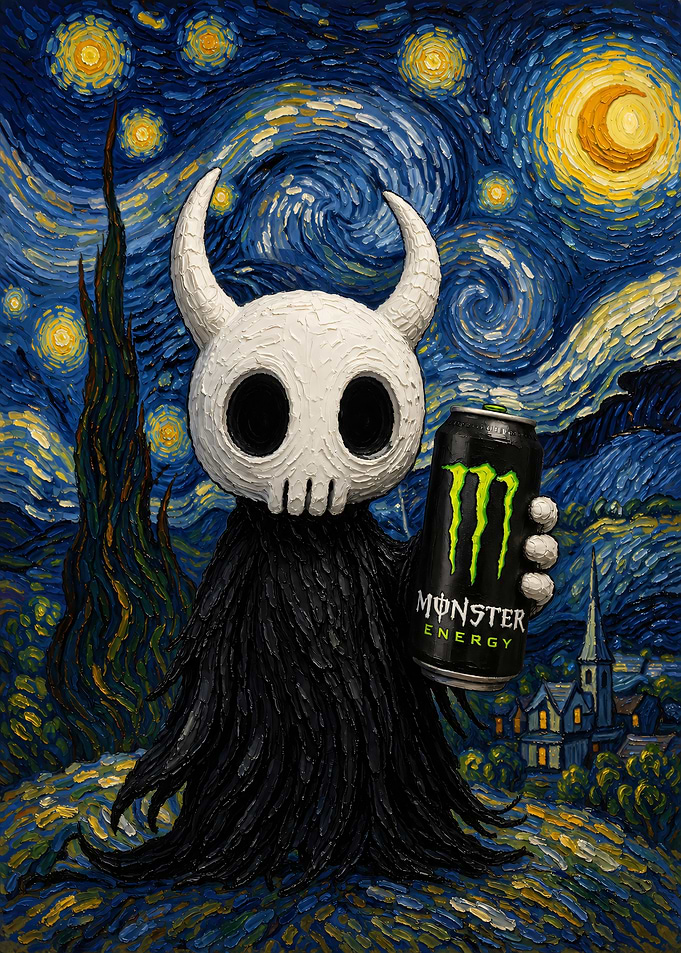 Hollow Knight Starry Night Monster Energy