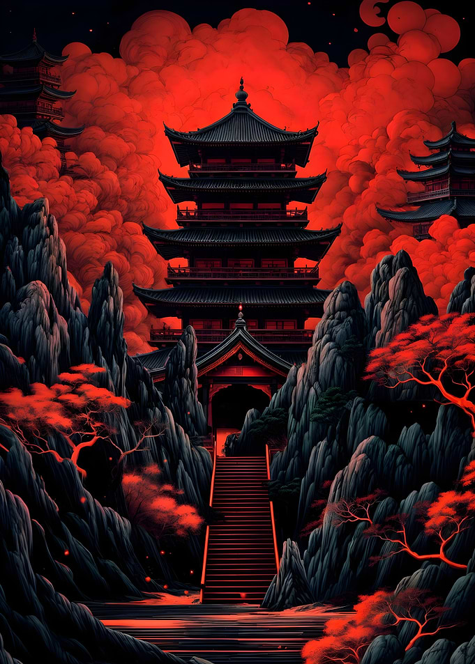 aesthetic japanese temple