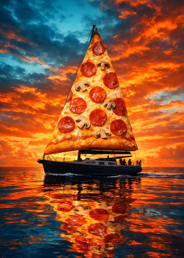 Pizza Sailboat