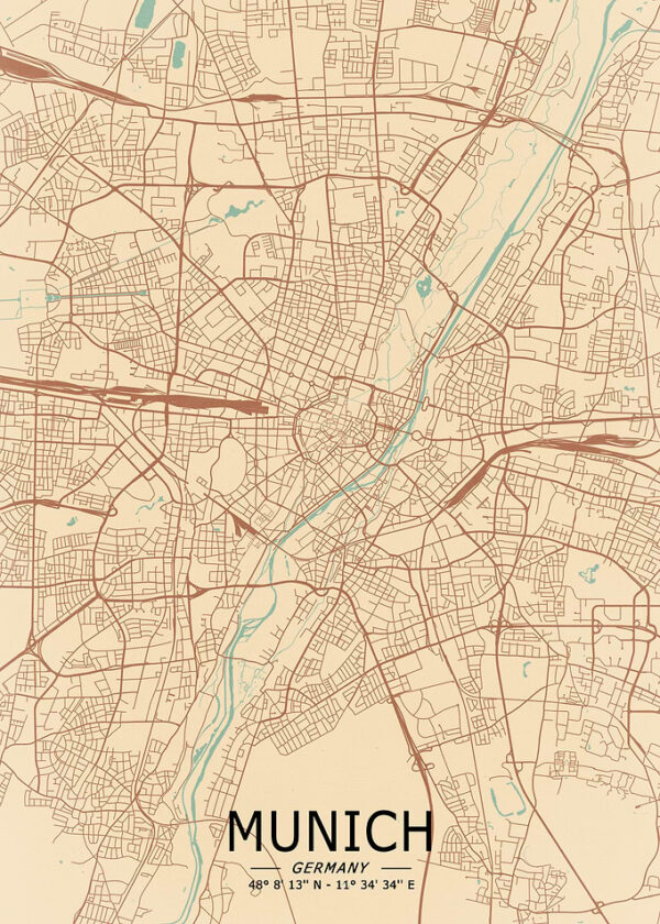 Munich Vintage Map