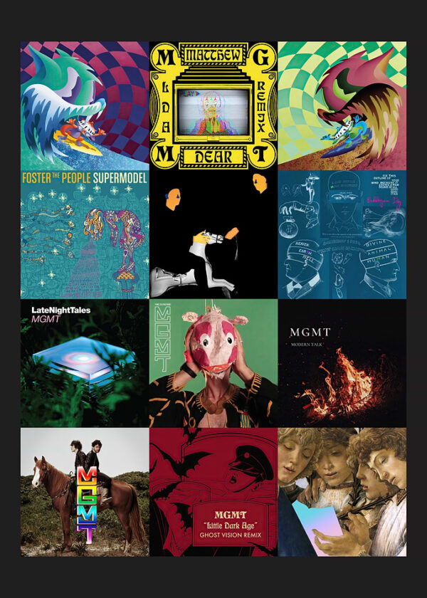 MGMT Album Covers Collage