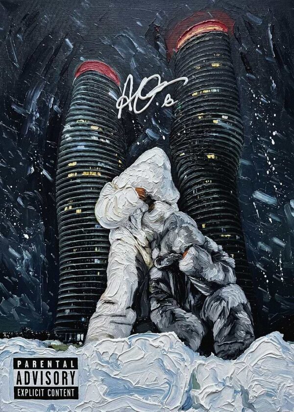 Winter Cityscape with Figures