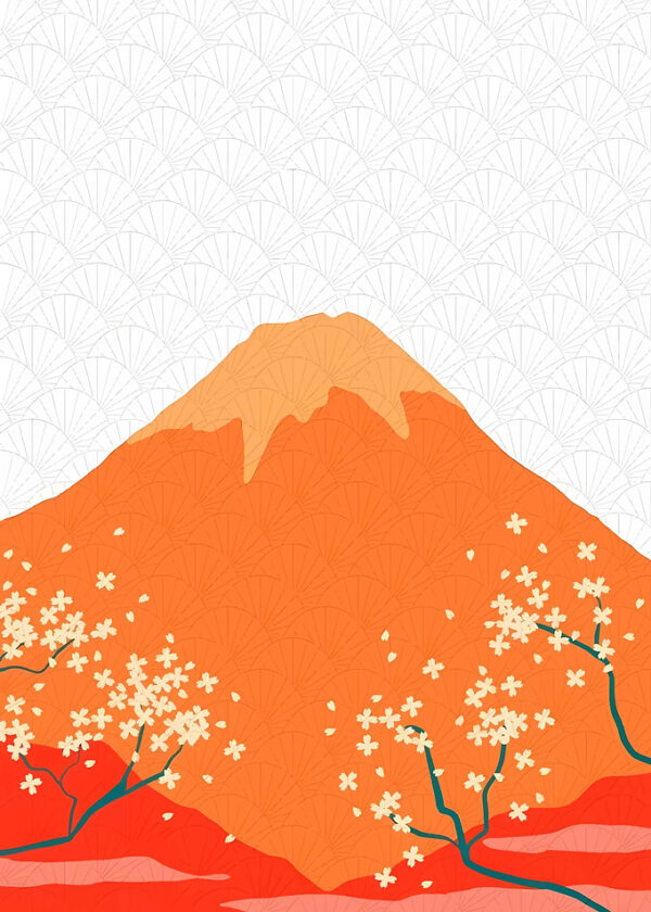 Mount Fuji with Cherry Blossoms