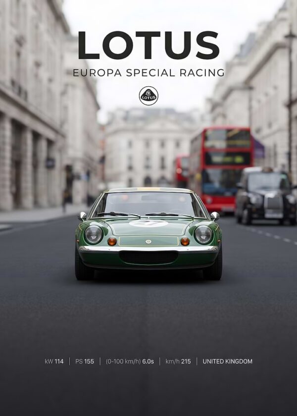 Lotus Europa Special Racing Poster
