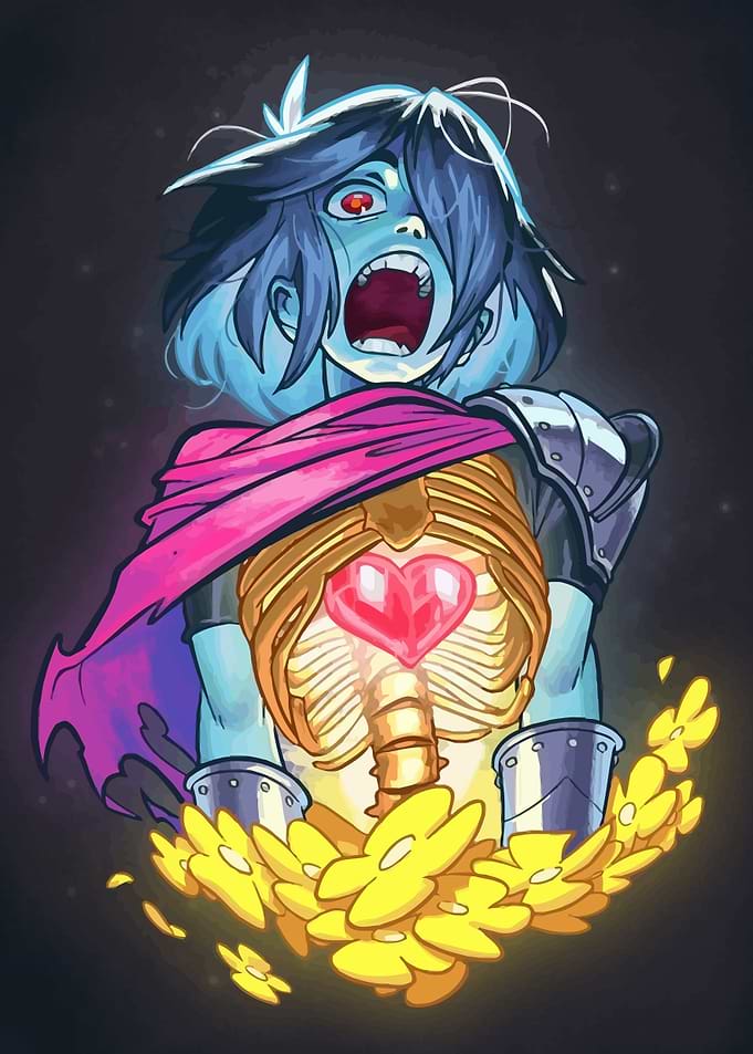 Kris Deltarune Heart Soul