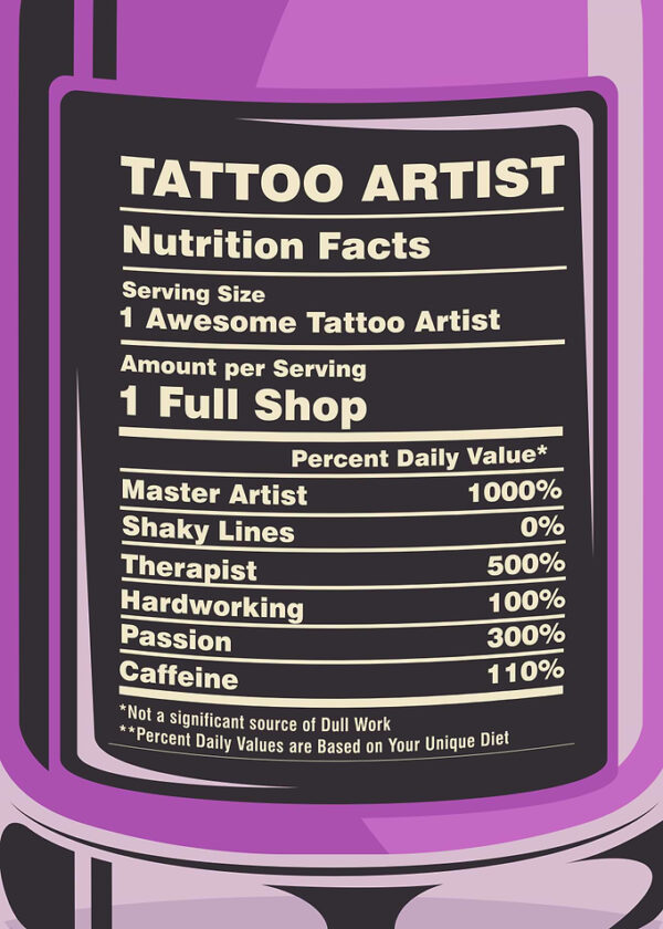 Tattoo Artist Nutrition