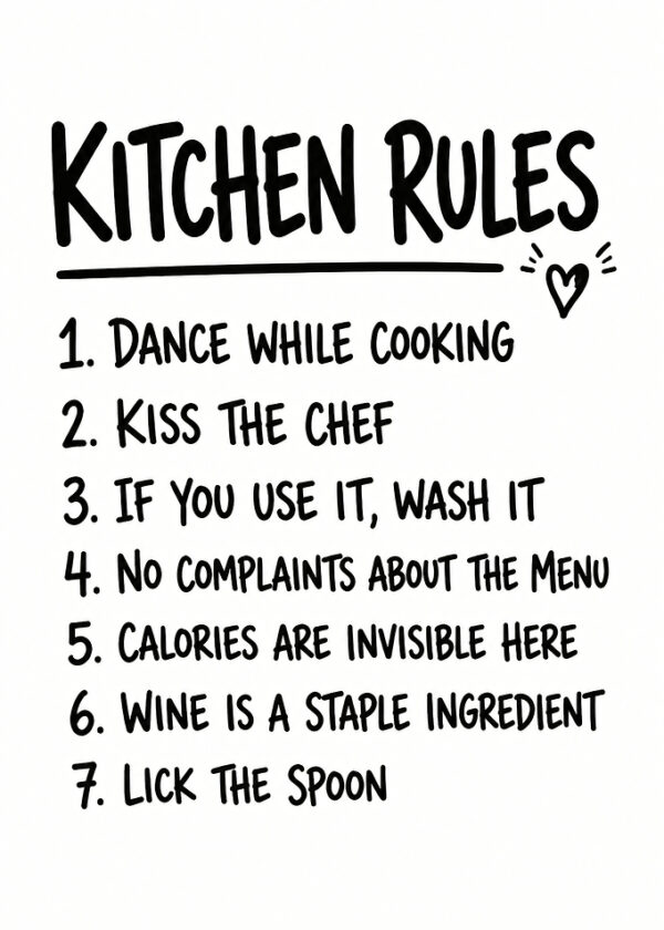 Kitchen Rules List