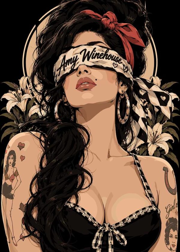 Amy Winehouse Portrait Illustration