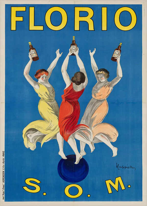 Florio S.O.M. Vintage Advertising Poster Leonetto Cappiello