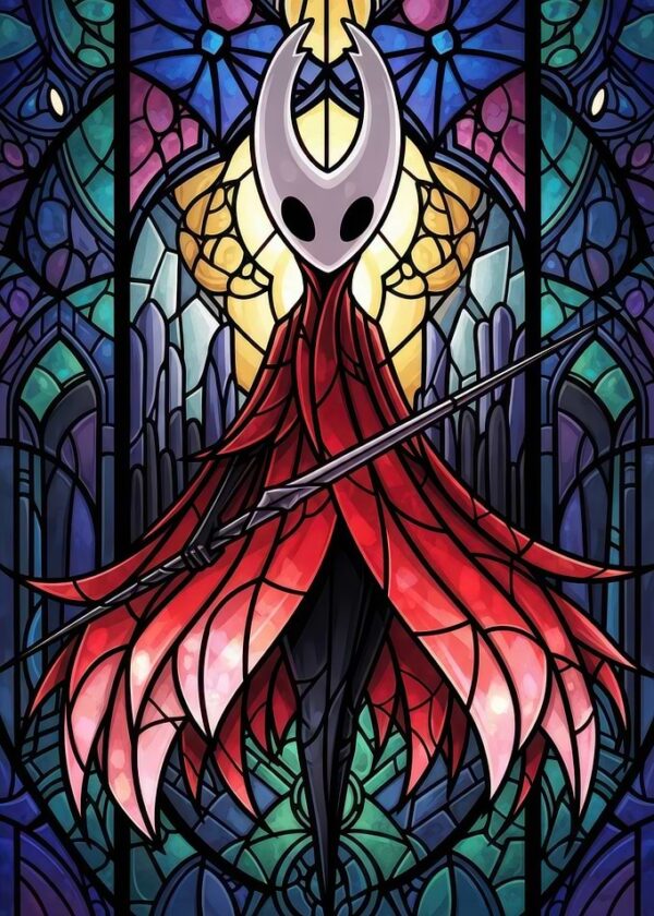 Hornet in Stained Glass Style