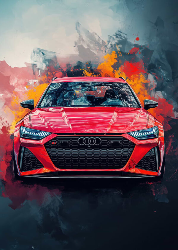 Red Audi RS6 Avant