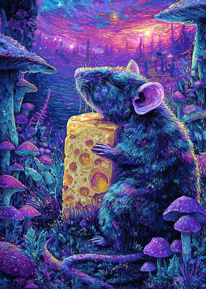 Mouse Cheese Fantasy Forest
