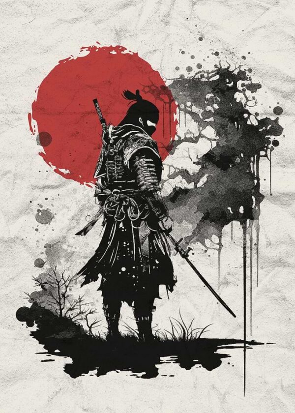 Samurai Warrior by Sunset