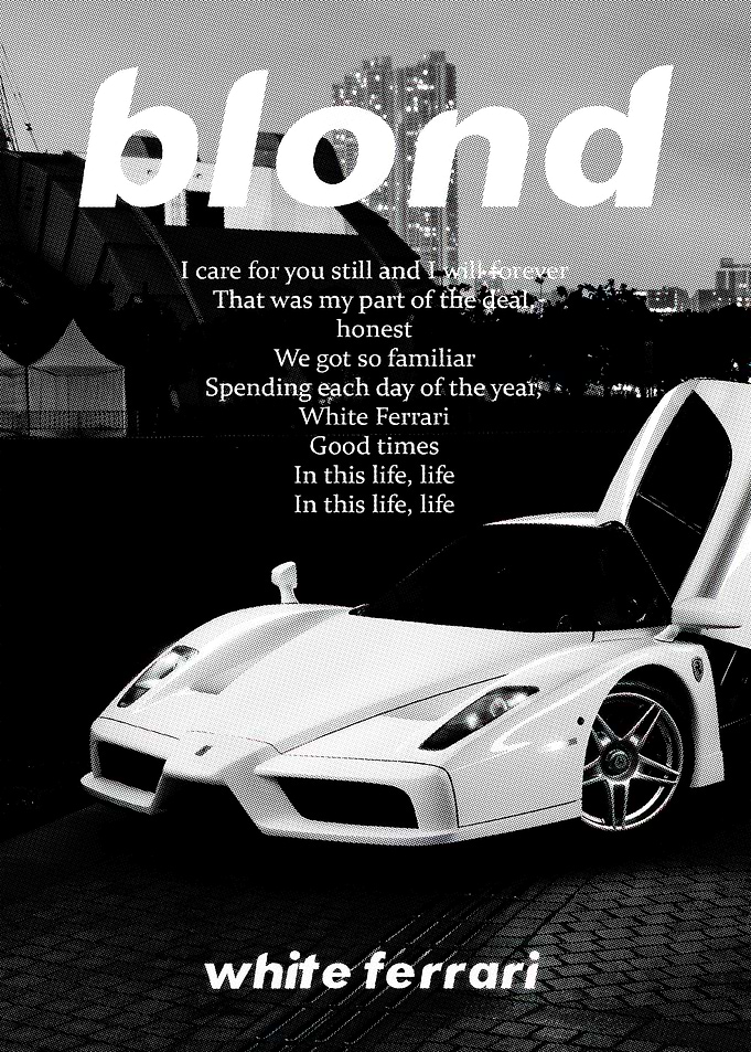 Blond Album Cover frank ocean
