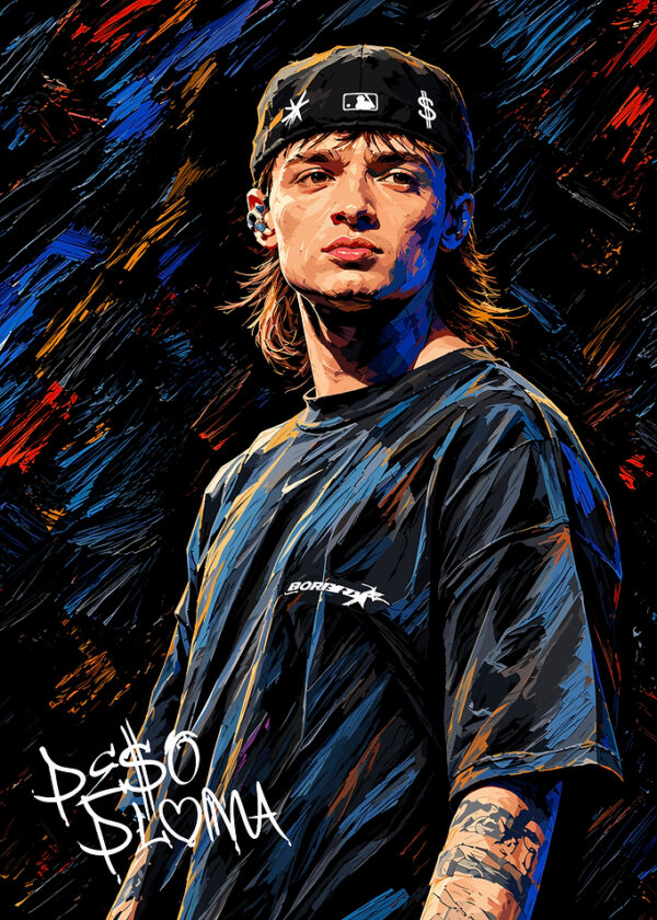 Peso Pluma Artistic Portrait