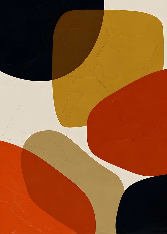 Abstract Geometric Shapes with Textured Background