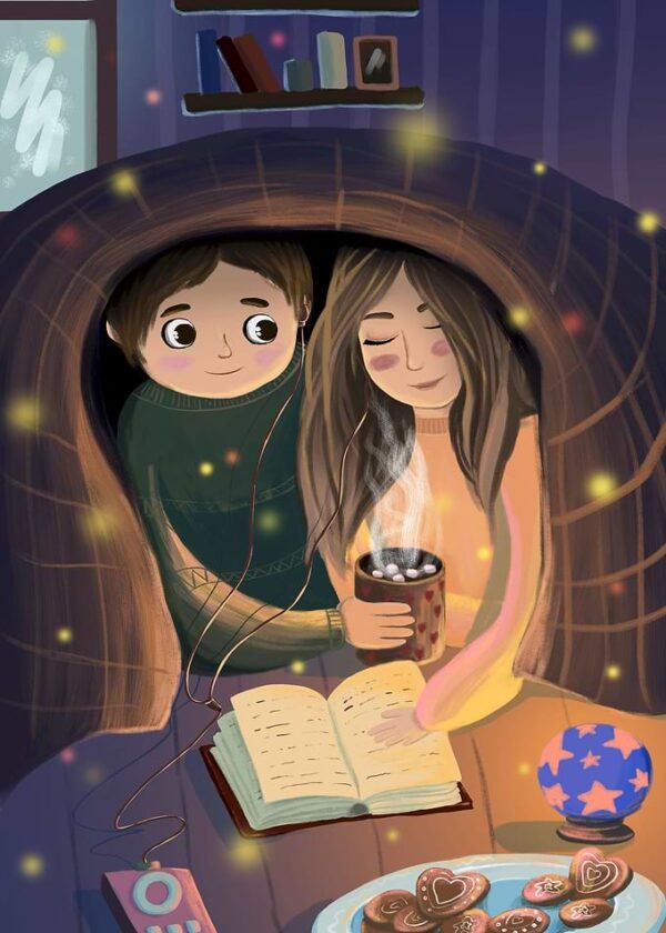 Books and coffee