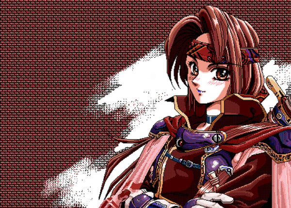 The Girl Warrior Pixel Art Portrait