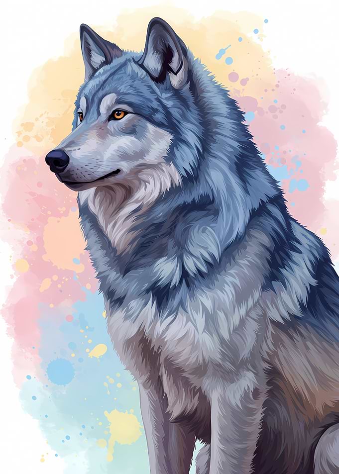 Wolf of Spirit and Wild Elegance