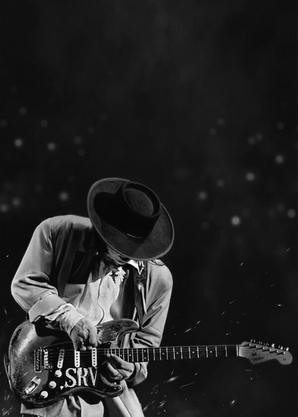 Stevie Ray Vaughan Playing Guitar