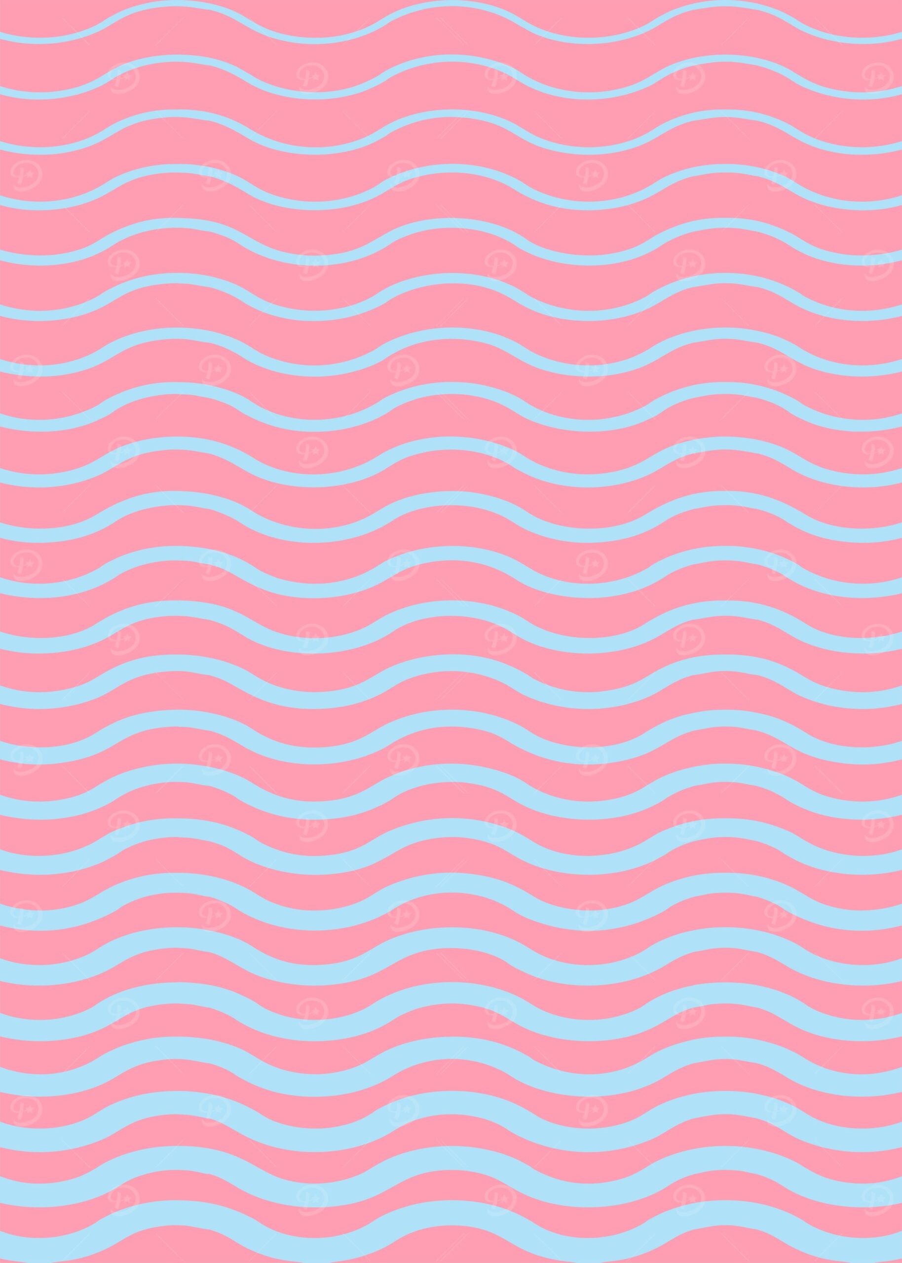 Pink and Blue Wave Pattern