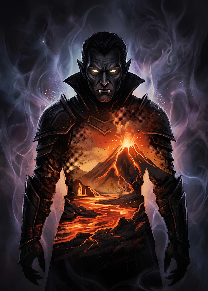 Vampire Warrior with Volcanic Core