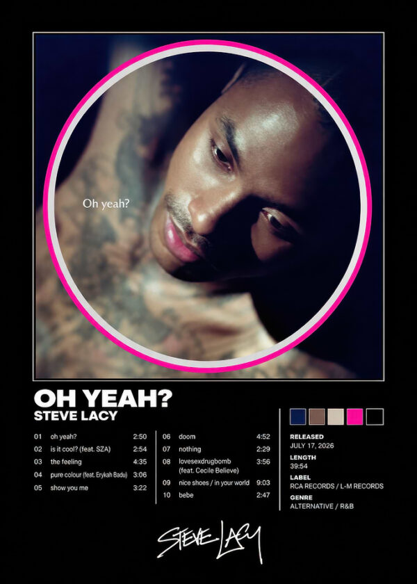 Steve Lacy Oh Yeah? Album Poster