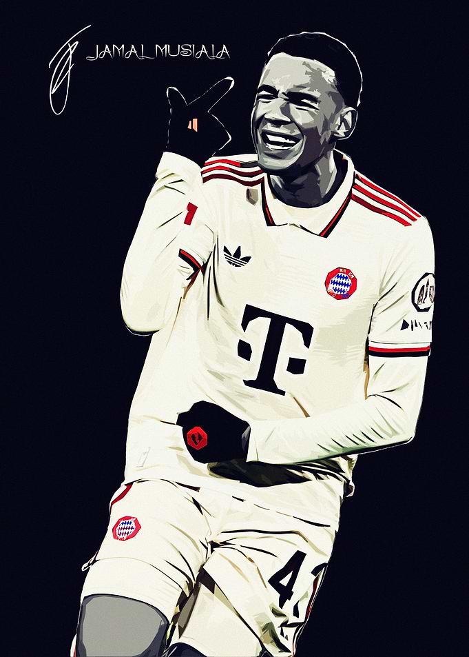 Jamal Musiala Illustration