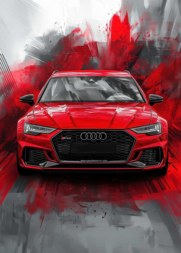 Red Audi RS6 Avant