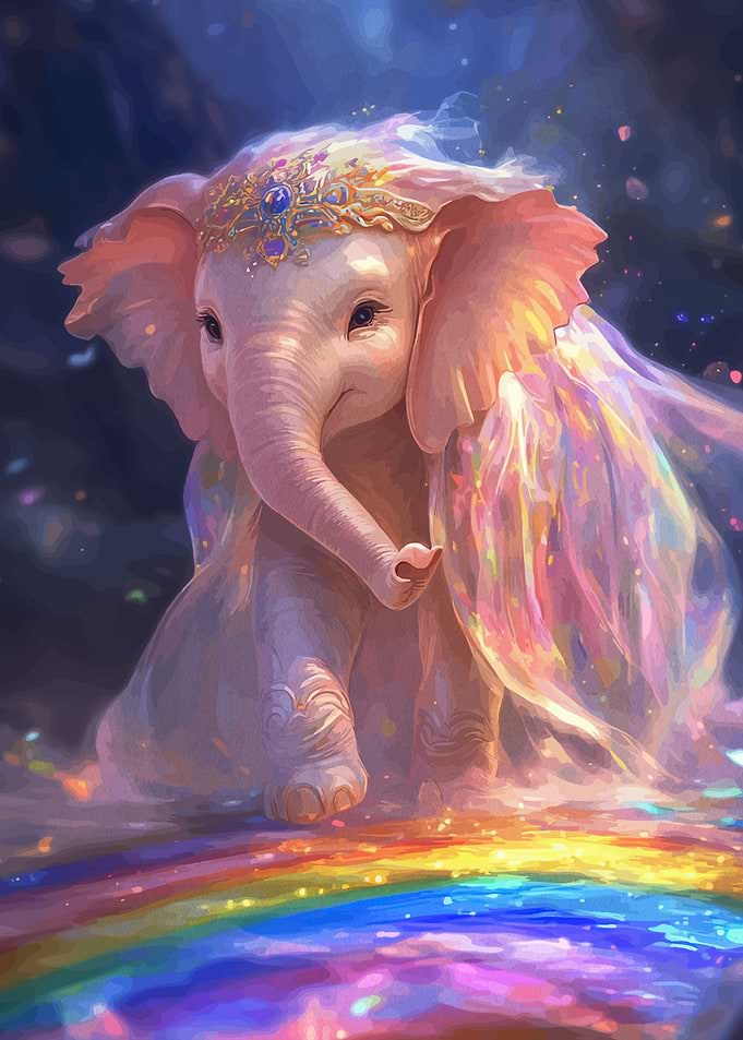 Rainbow Elephant Fantasy