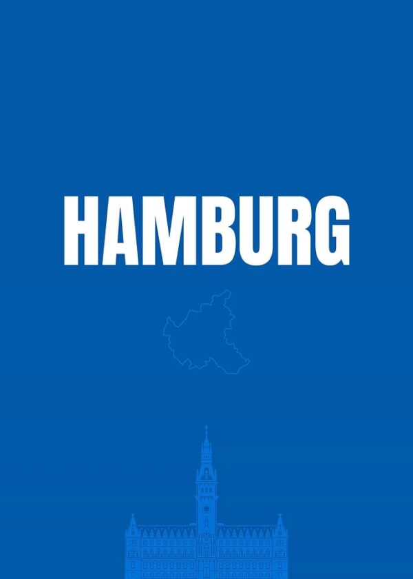 Hamburg Cityscape Minimalist Design