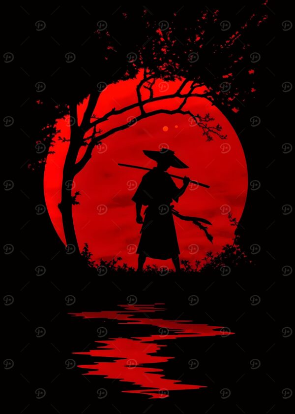 samurai red sun