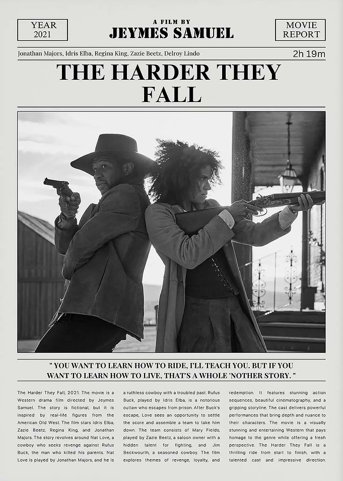 The Harder They Fall Movie Poster